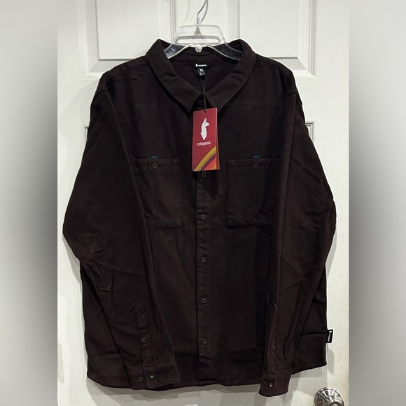 cotopaxi Other - Cotopaxi Men's XL Mero Organic Cotton Flannel Shirt Coffee Rust NWT Heavyweight